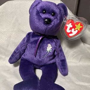 1997 Princess Diana Bear Ty Beanie Babies Original Plush Toy Vintage